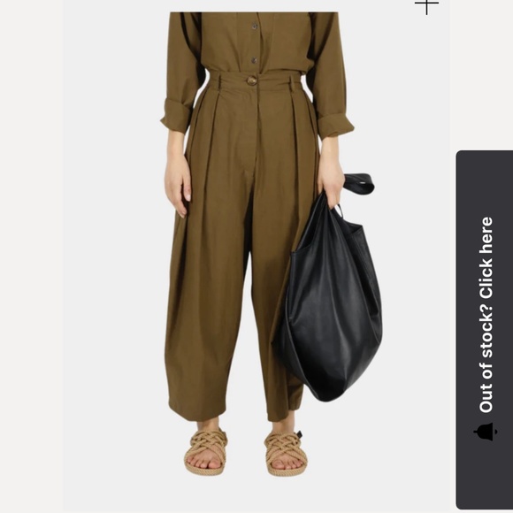 Modern Weaving Voluminous Pleat Trouser Small - Picture 6 of 7